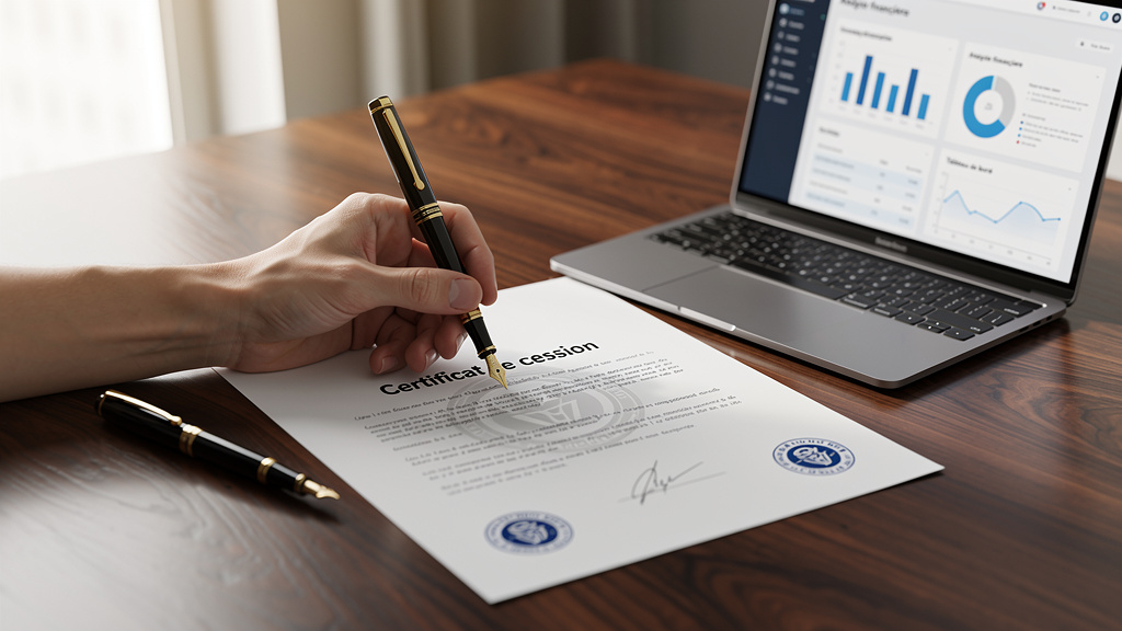 Certificat de cession : modèle gratuit et démarches 2026